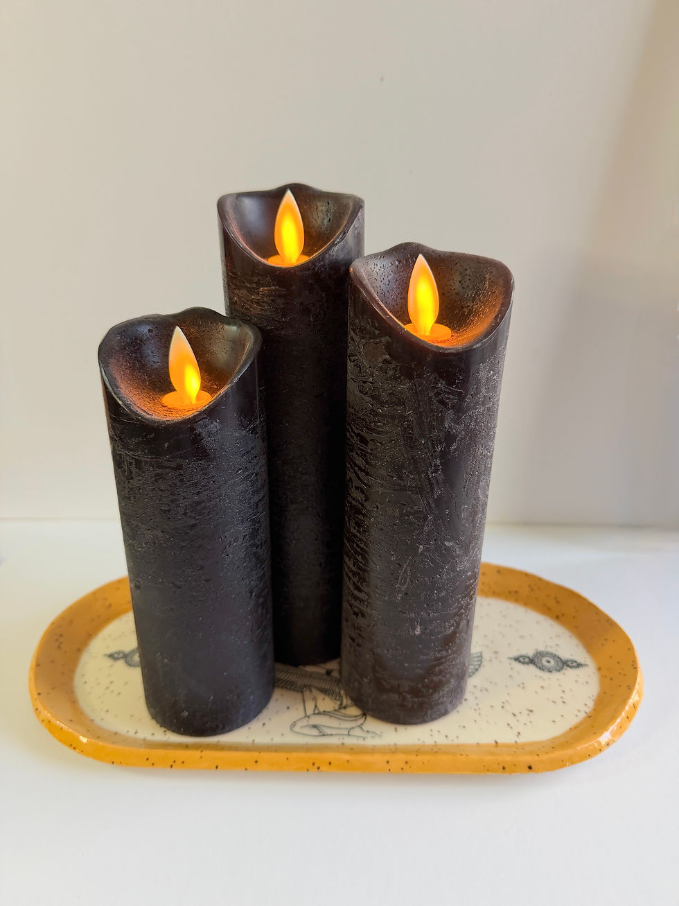 Thumbnail: Stoneware Egyptian inspired Serving Tray