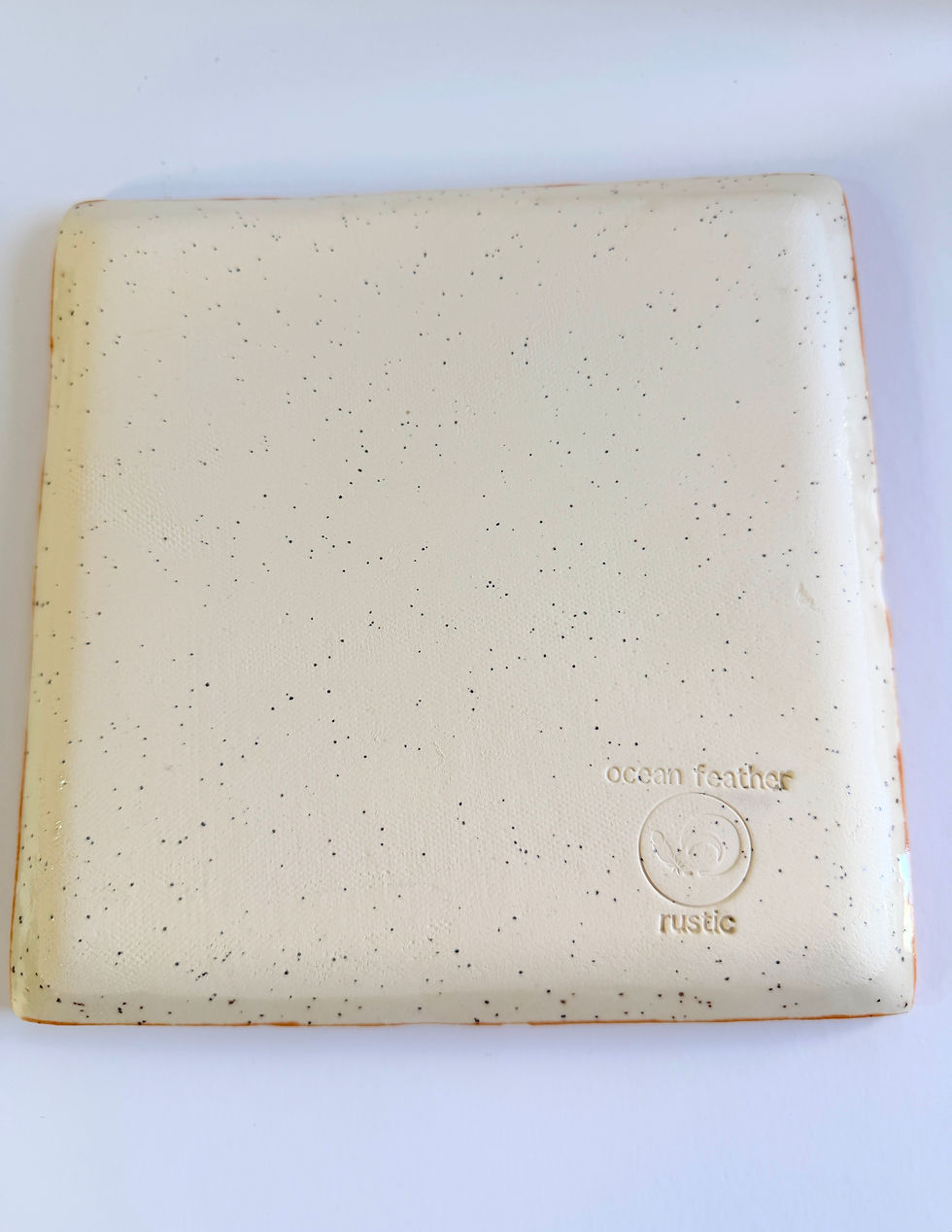 Thumbnail: Stoneware Square Dish- Bird Graphic