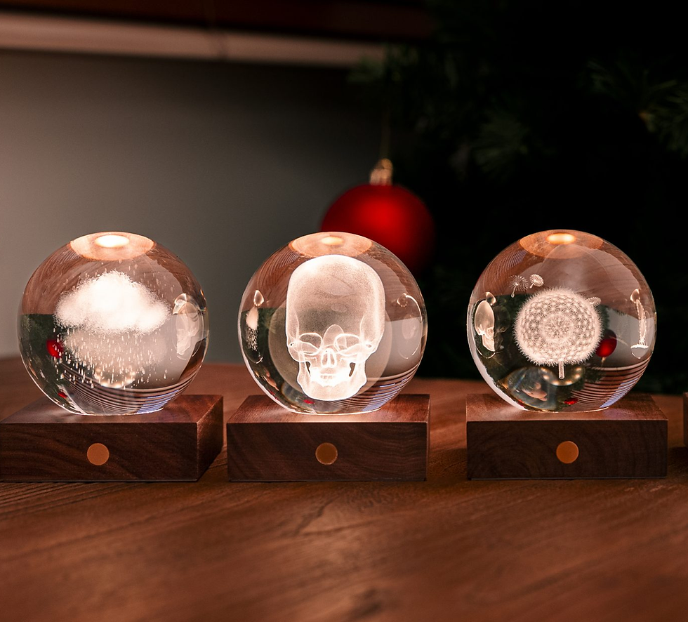 Thumbnail: Gingko Amber Crystal Lights
