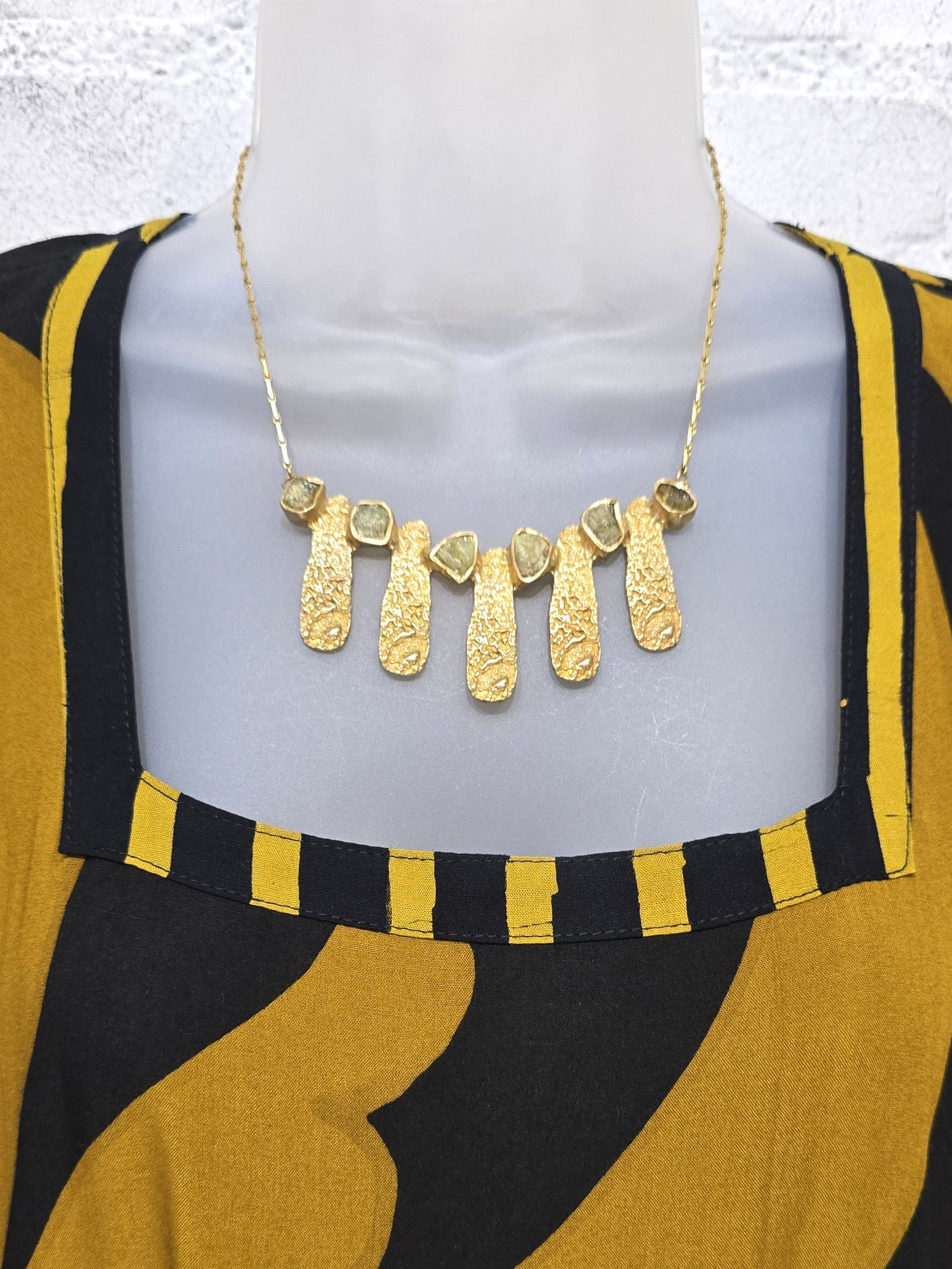 Emilie Shapiro Lichen Green Garnet Necklace