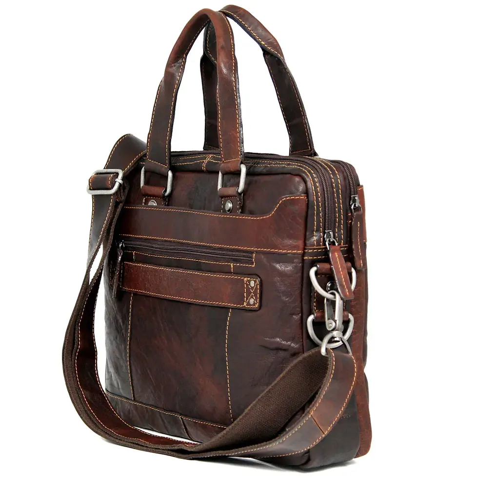 Thumbnail: Jack Georges Voyager Slim Zippered Briefcase