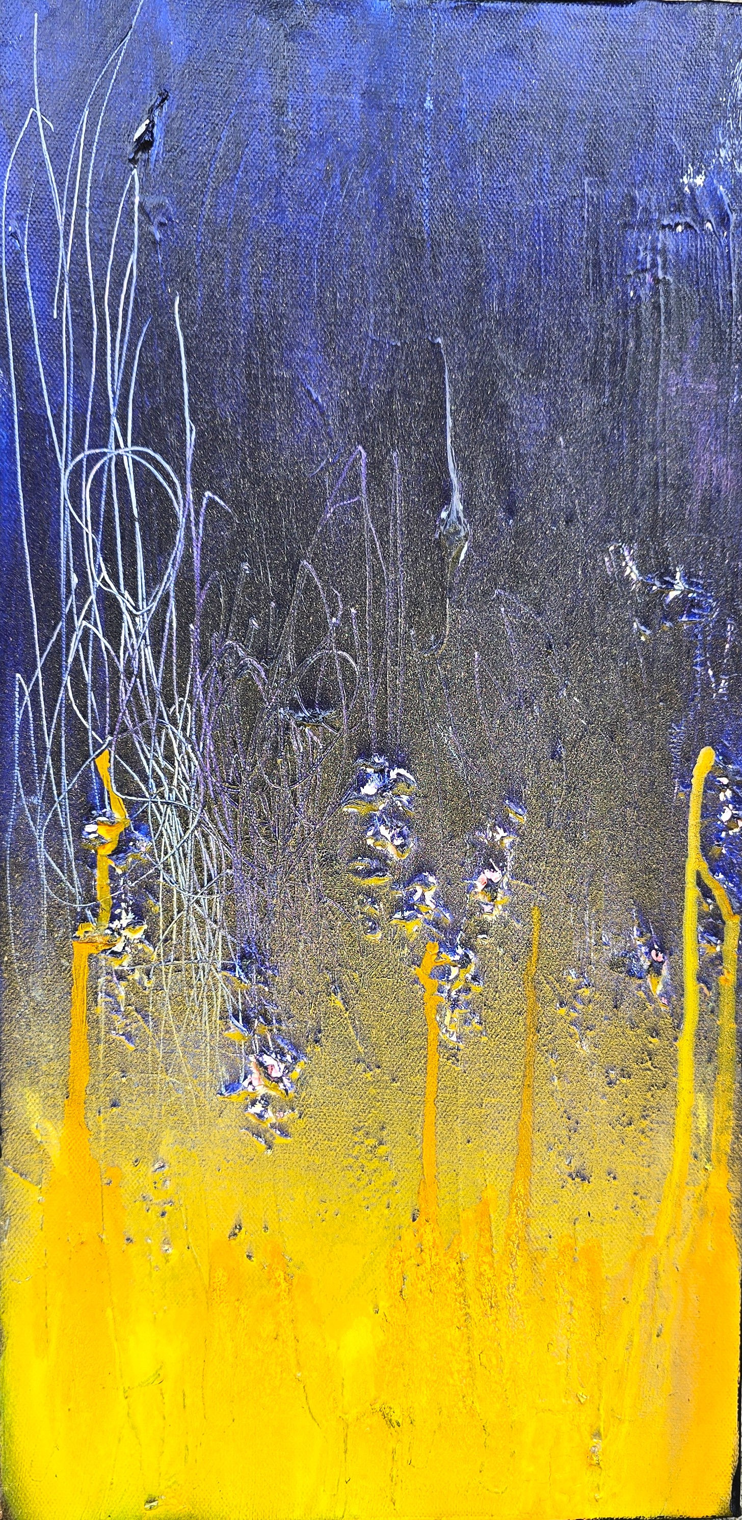 "Shadow Work"  Painting by Helena Ogburn 20" x 10"