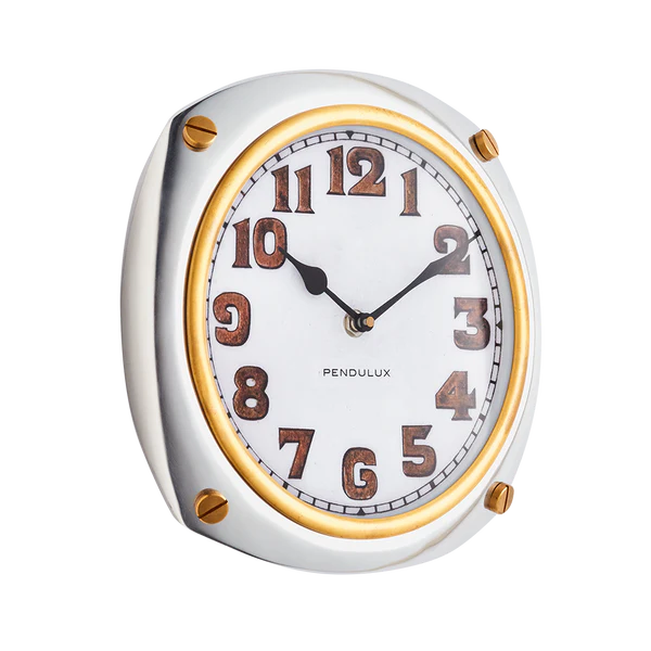 Pendulux Aluminum Pershing Wall Clock GlassBoat