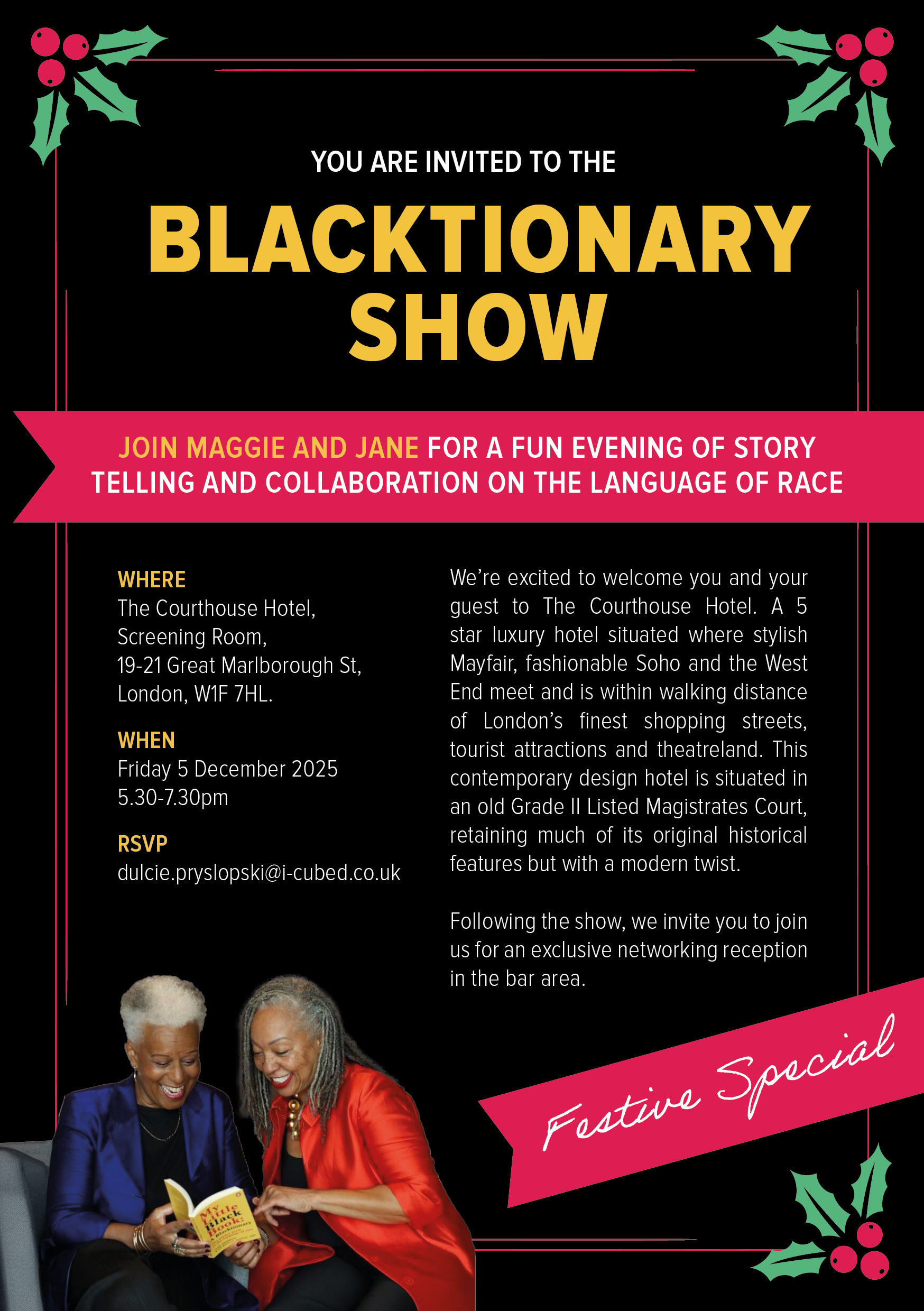 Ticket to The Blacktionary Show - 5 December 2025