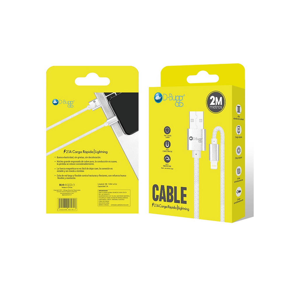 Miniatura: Cable USB a Lightning 2M Blanco
