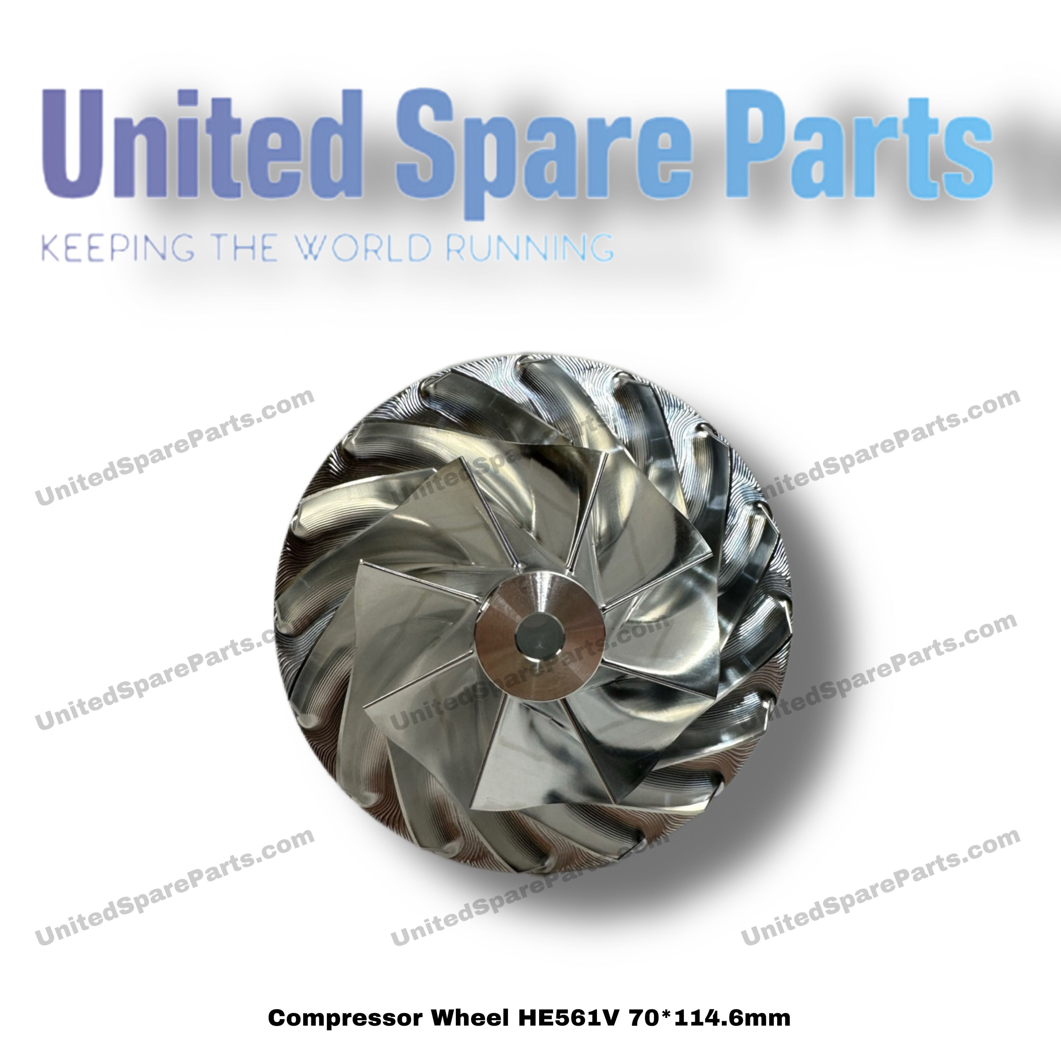 Billet Compressor Wheel for Holset HE561Ve HE500VG 70 x 114.6mm 2843589 2838153