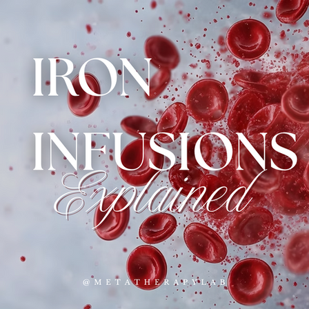 Low Iron? Consider an Iron Infusion.