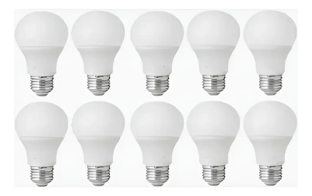 KIT 10 LÂMPADAS LED BULBO TASCHIBRA 15W 4000K BIVOLT TKL90