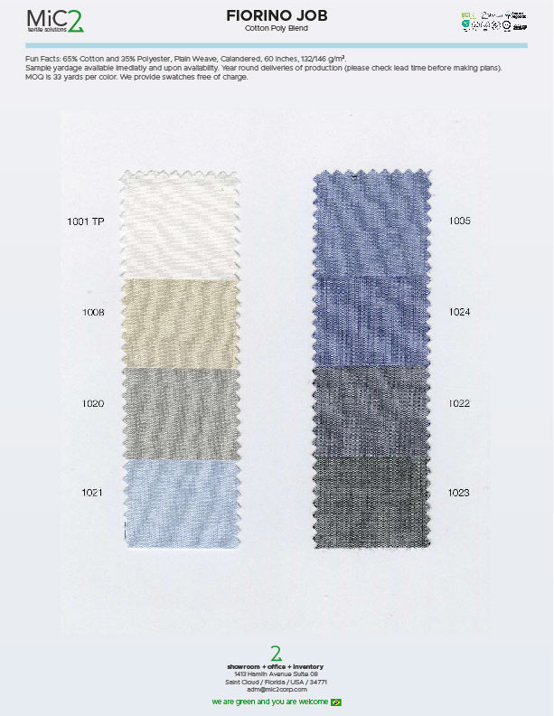FIORINO JOB (Cotton Poly)