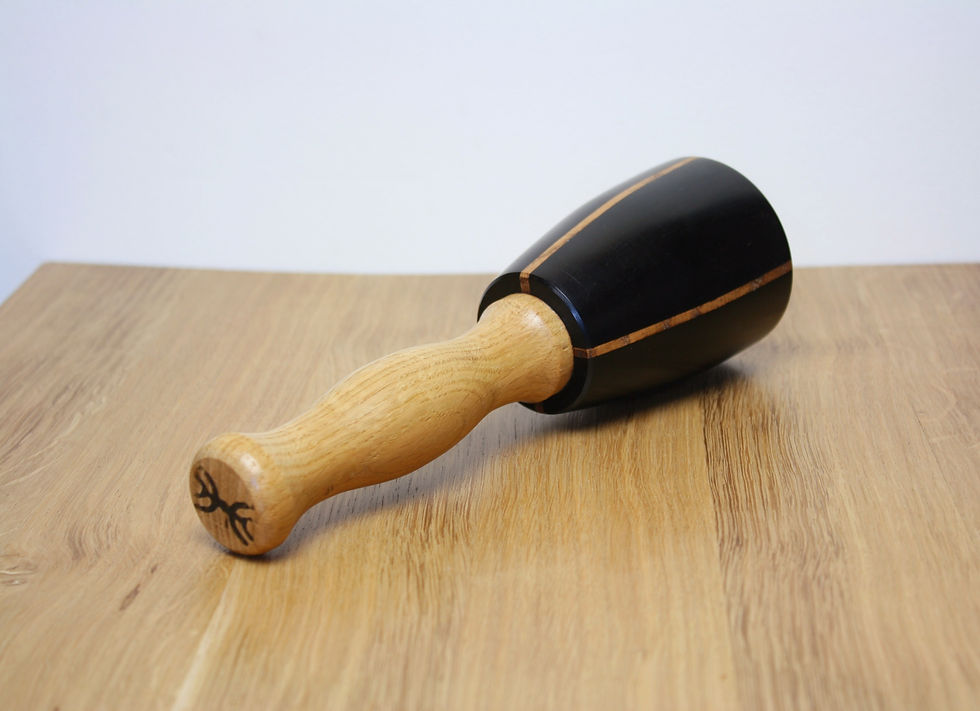 Handmade Oak & Blackwood Carvers/Dovetail Mallet