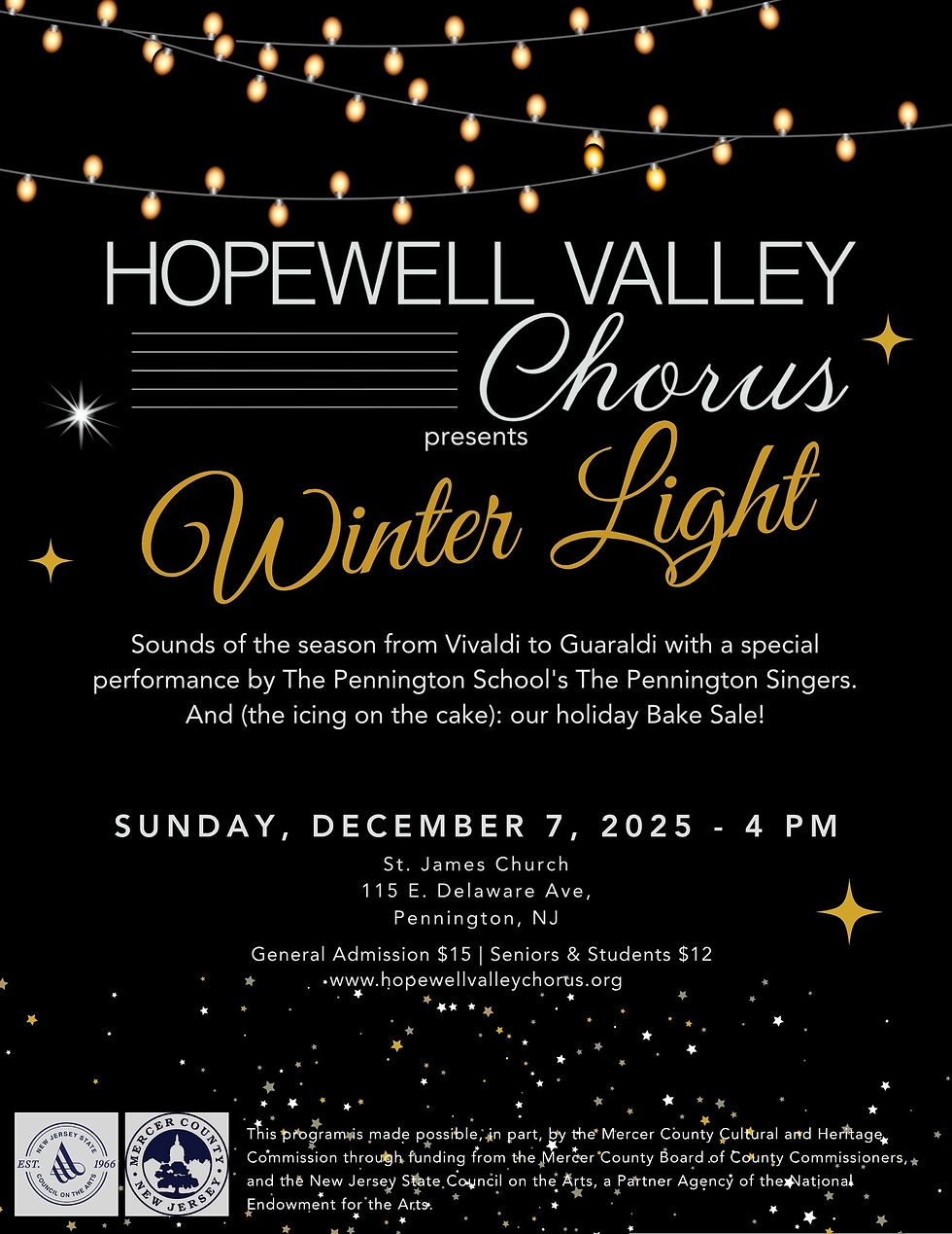 December Concert & Bake Sale!