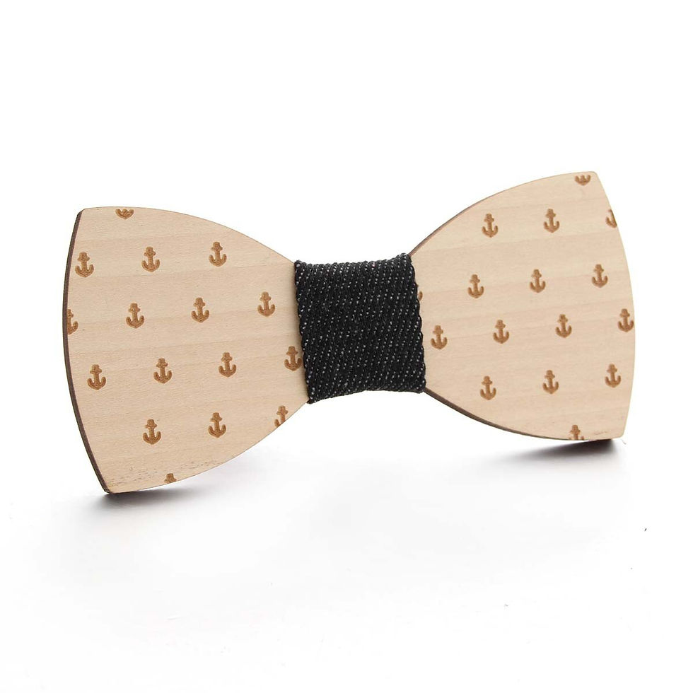 Thumbnail: Gentleman's Statement Wear:  Handmade Wooden Bowties
