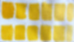 Above: Cadmium Yellow with Titanium White - Below: Hansa Yellow with Titanium White