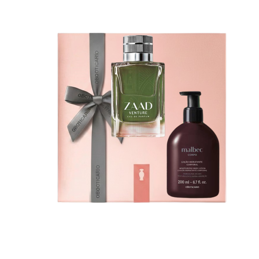 Zaad Venture Perfume and Malbec Moisturizing Body Lotion set