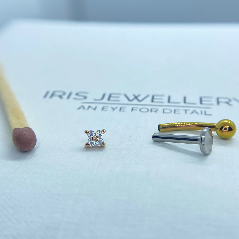 Thumbnail: Mushroom Quadrinity CZ 14kt Rose Gold