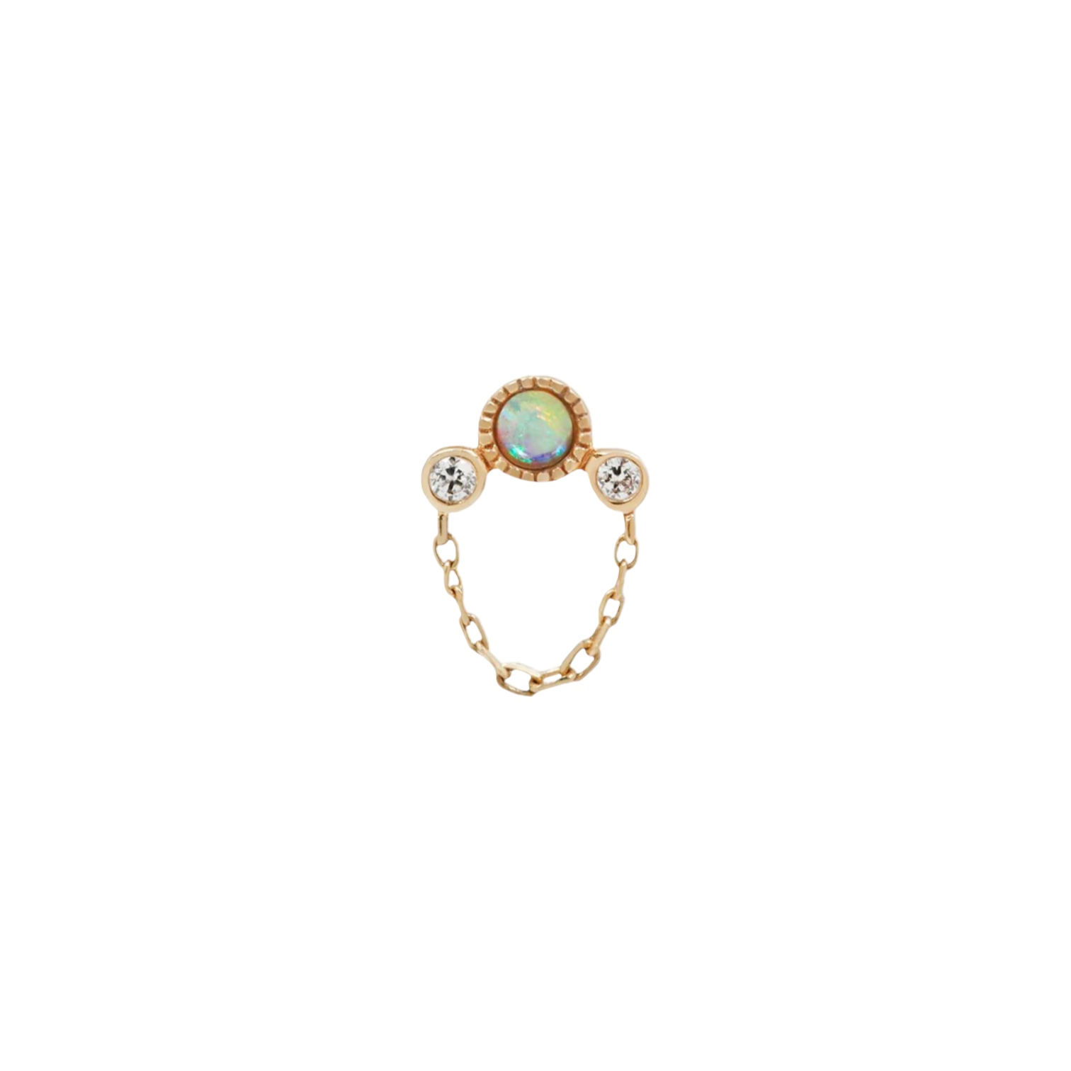 Buddha Jewelry Organics Halston Genuine Opal 14kt Yellow Gold