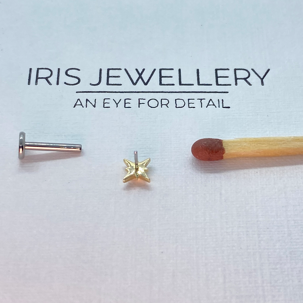 Thumbnail: Junipurr 8mm Stella 14kt Yellow Gold