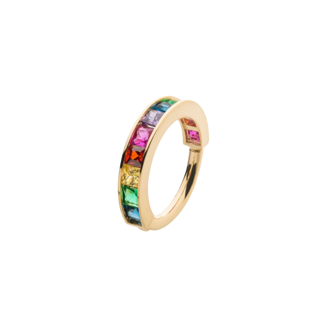 Invictus Channel set Ring 14kt Yellow Gold