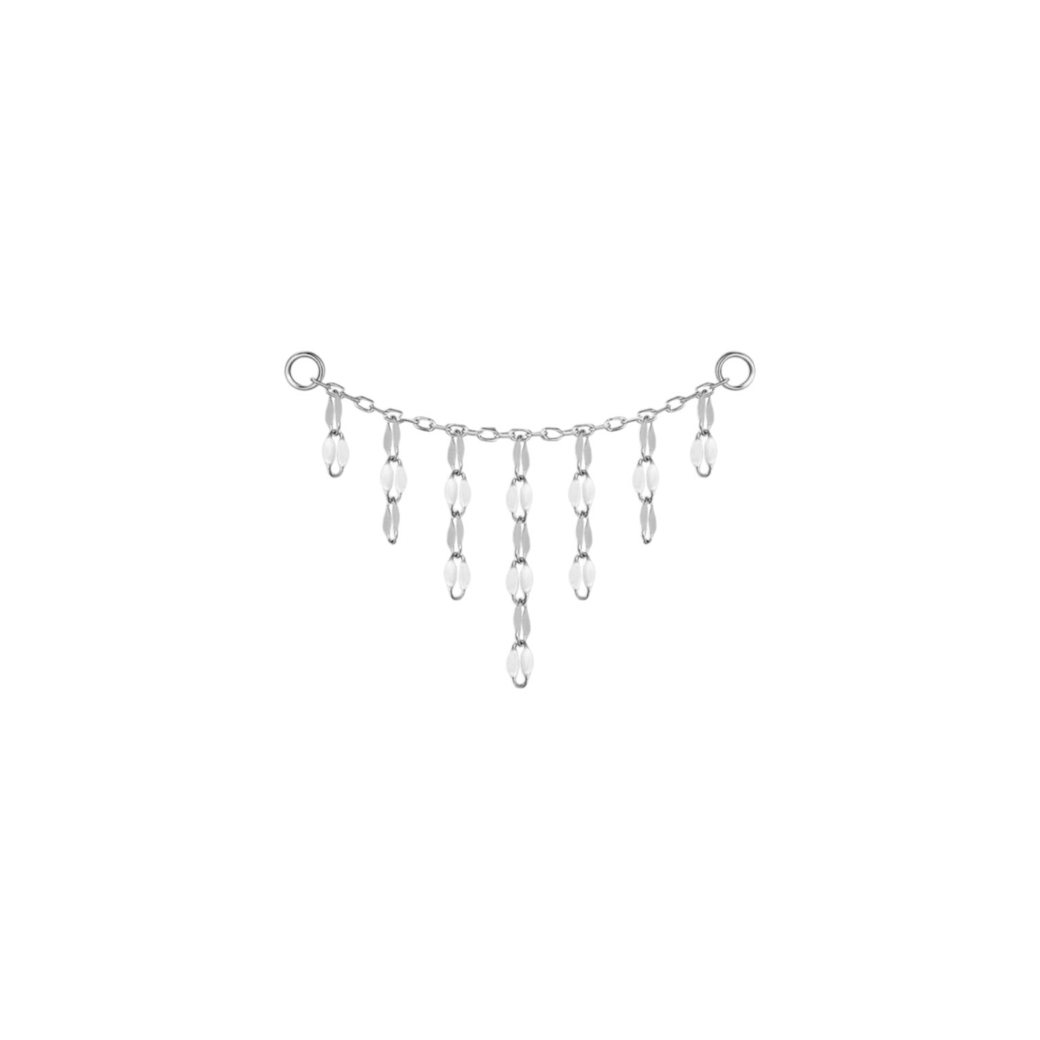 Modern Mood Hera Mirror Link Chain 14kt White Gold