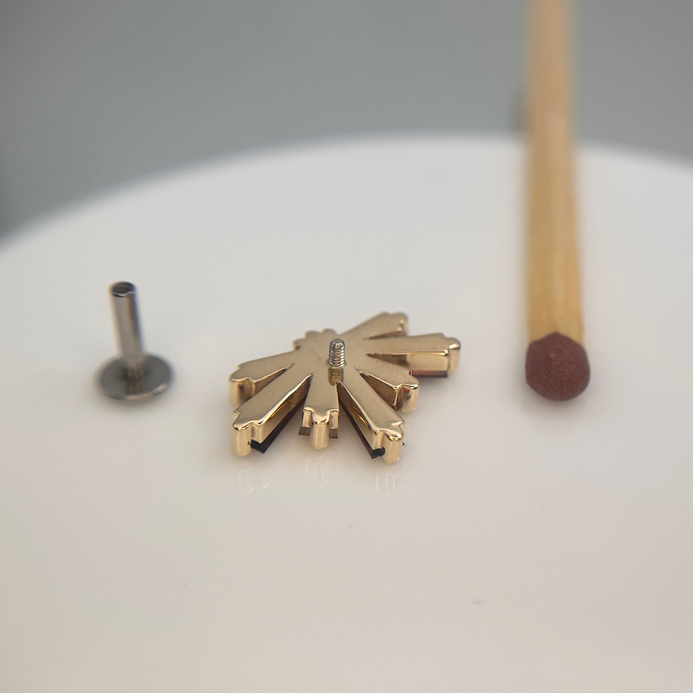 Thumbnail: BVLA Half Supernova Genuine Garnet & Citrine 14kt Yellow Gold