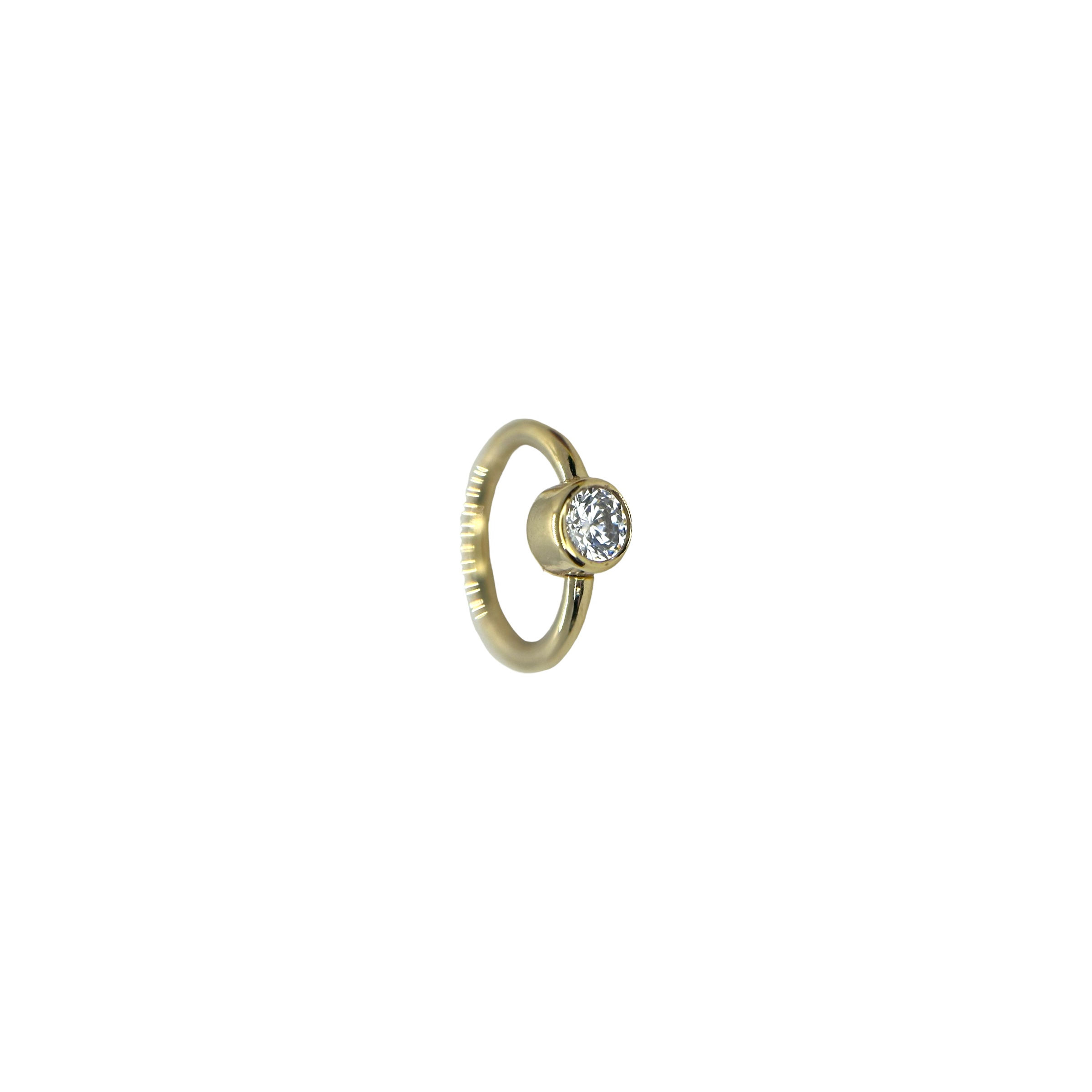 Norvoch Bezel Seam Ring 14k Yellow Gold 6mm