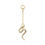 Thumbnail: Invictus Chain with Snake CZ 14kt Yellow Gold