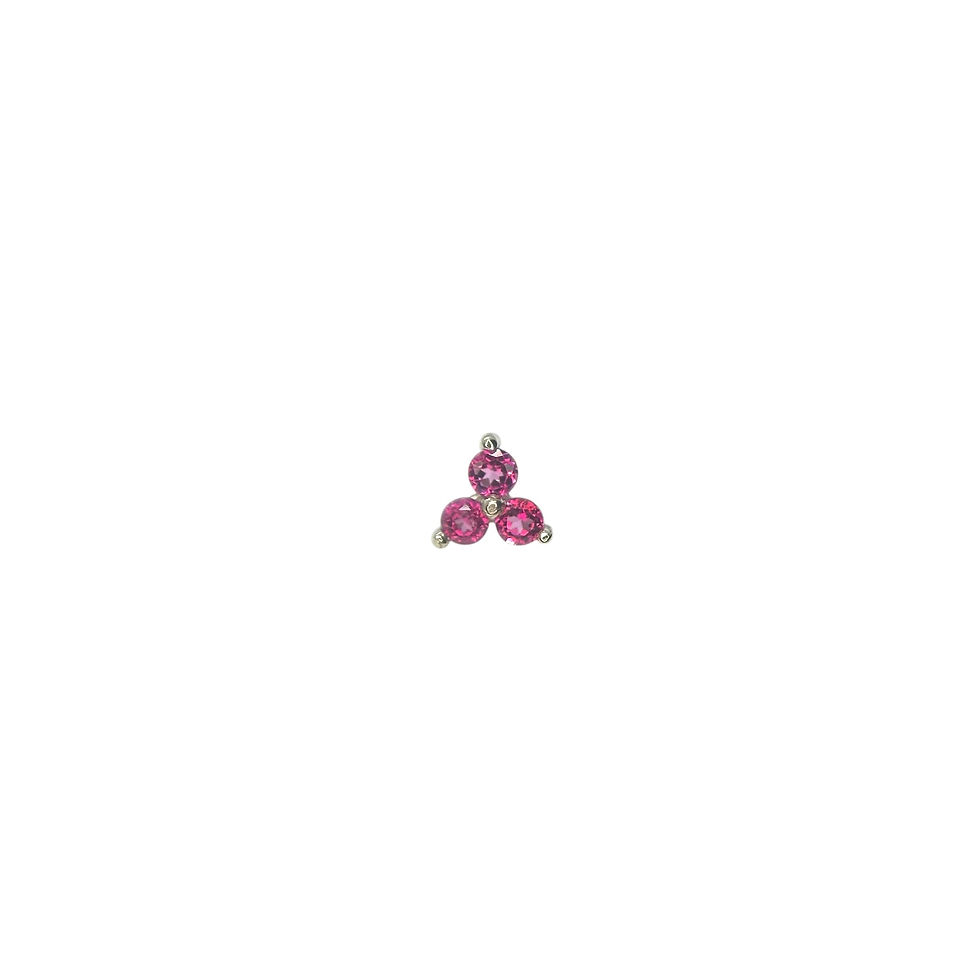 Norvoch Trio Genuine Pink Topaz 