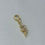 Thumbnail: Invictus Crystal Snake Charm 14kt Yellow Gold
