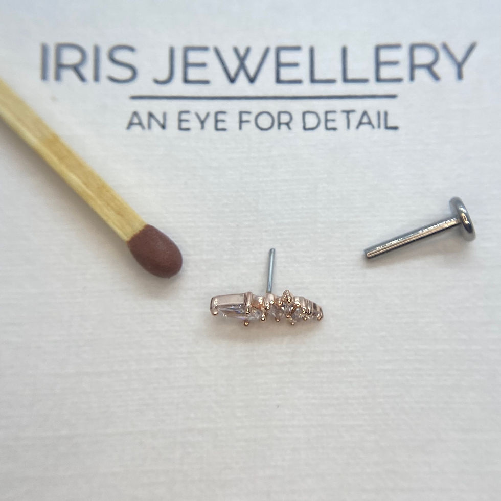 Thumbnail: Buddha Jewelry Organics Mixt CZ 14kt Rose Gold