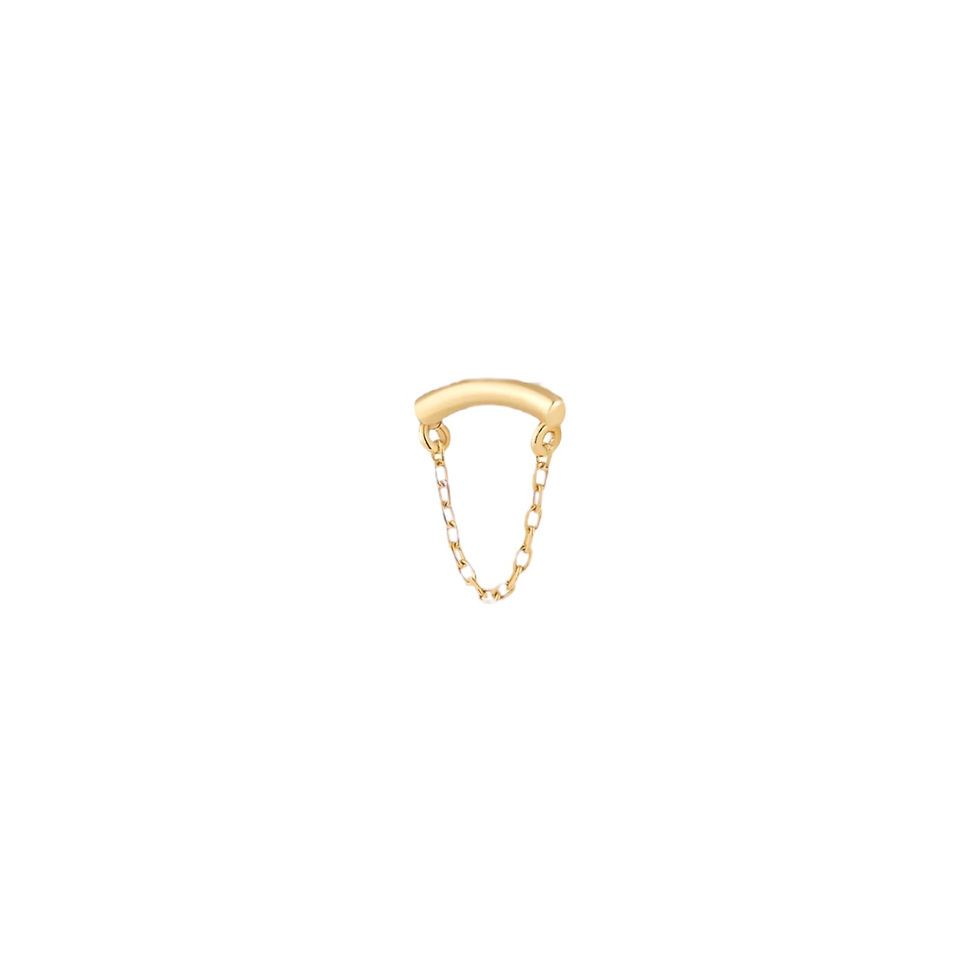 Aurelie Gi Bowery Hidden Chain 14k Yellow Gold
