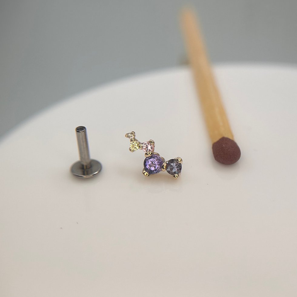 Thumbnail: BVLA Ripple Genuine Alexandrite, Tanzanite, Sapphire 14kt Yellow Gold