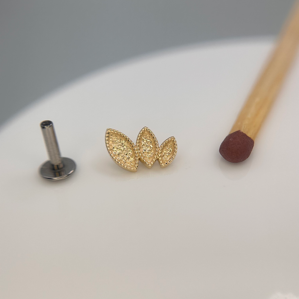 Thumbnail: BVLA Hammered Brightly 14kt Yellow Gold