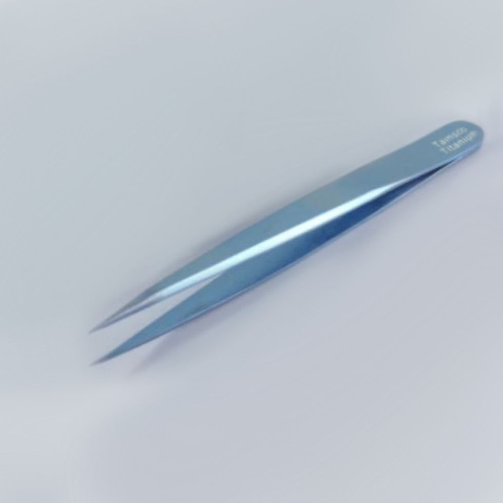 Tamsco Titanium Fine Point Tweezer 4.75"