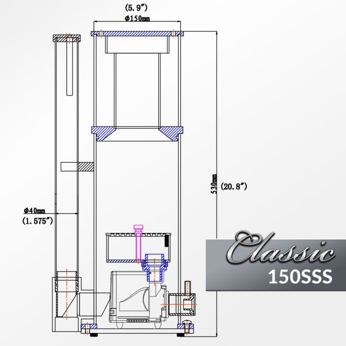 Thumbnail: Reef Octopus Classic Compact Skimmer 150ss