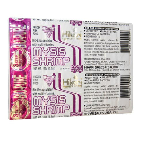 Hikari BioPure Frozen Mysis Shrimp Cubes 3.5oz