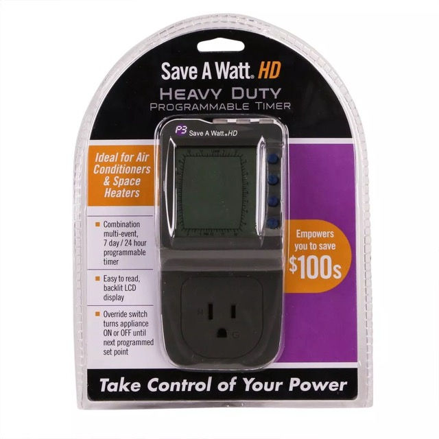 Thumbnail: P3 International Save a Watt P4472 Digital Timer
