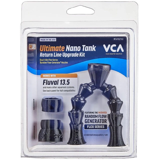 VCA Ultimate Nano Tank Return Line Dual 1/4" Flex Series RFG Upgrade Kit