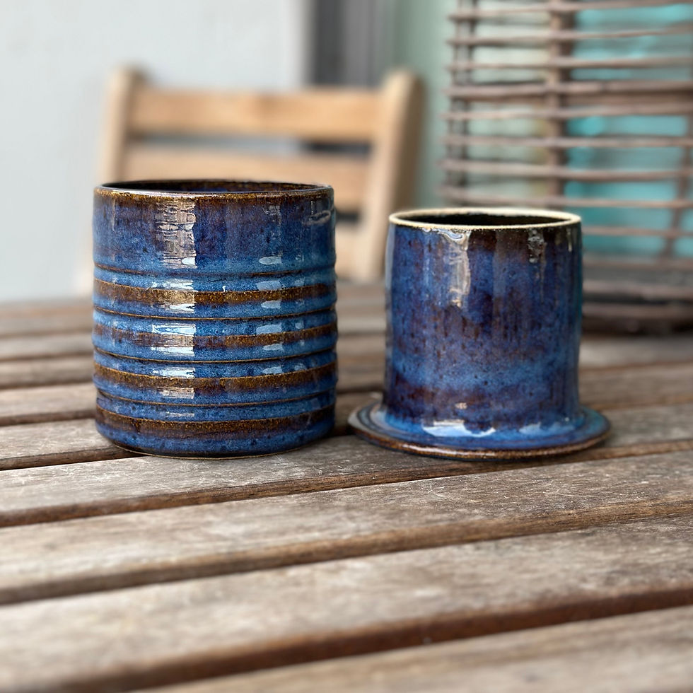 Thumbnail: Got The Blues French Butter Dish