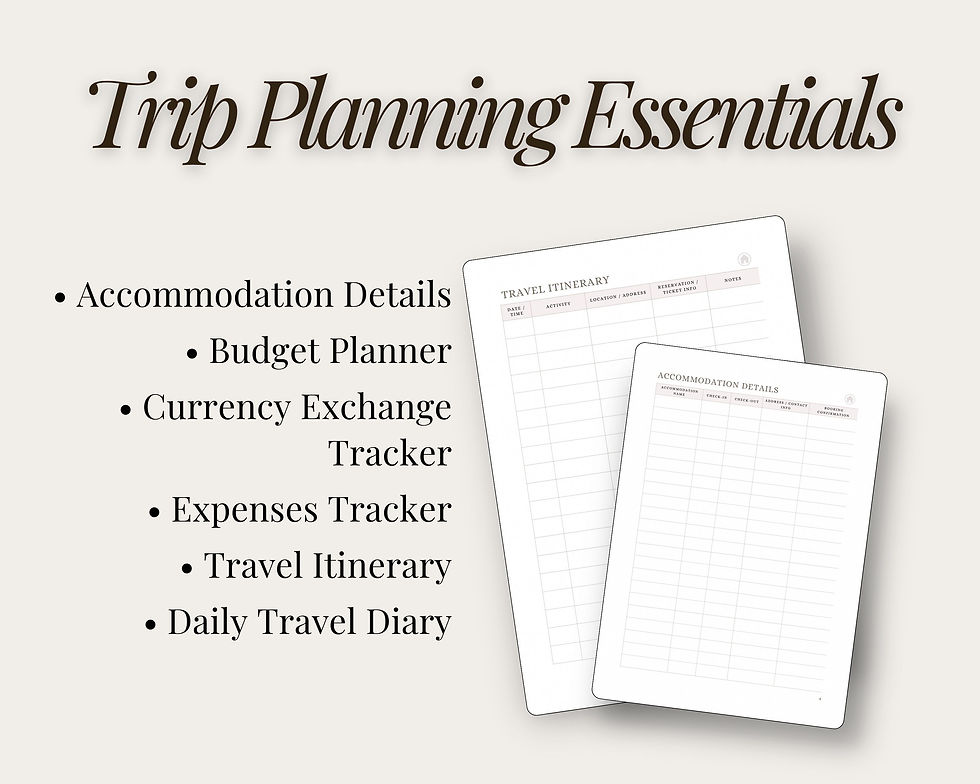 Thumbnail: Ultimate Travel Planner – Printable PDF (A4 & Letter)