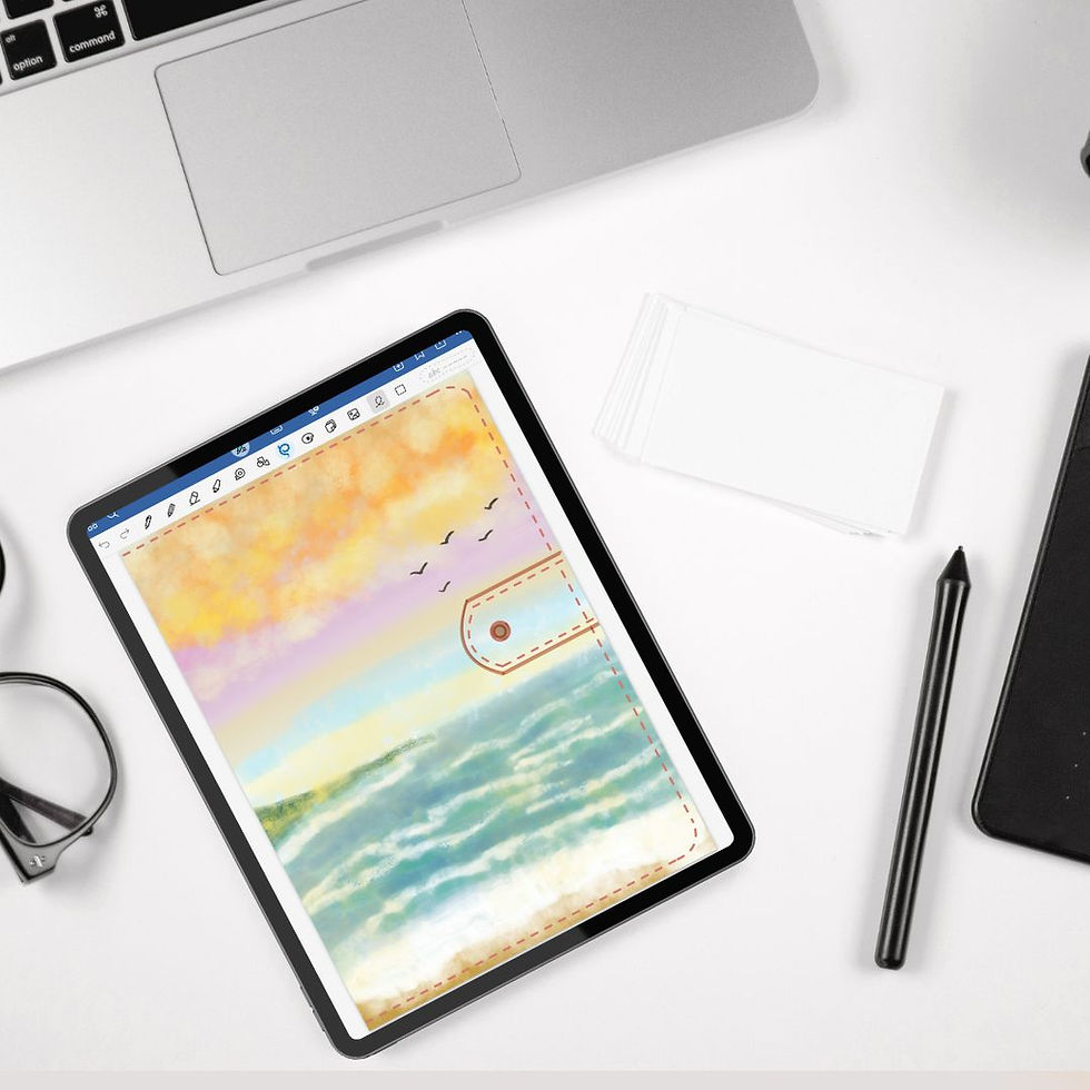 A tablet with a Goodnotes 6