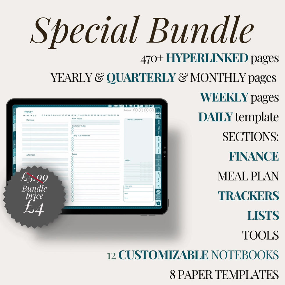 Thumbnail: Wellness and Album Digital Planner Bundle