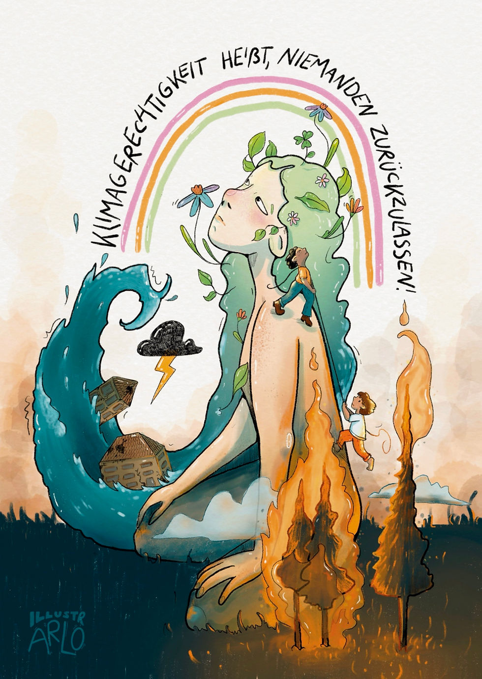 Illustration-Klimamigration_Deutsche-Klimastiftung