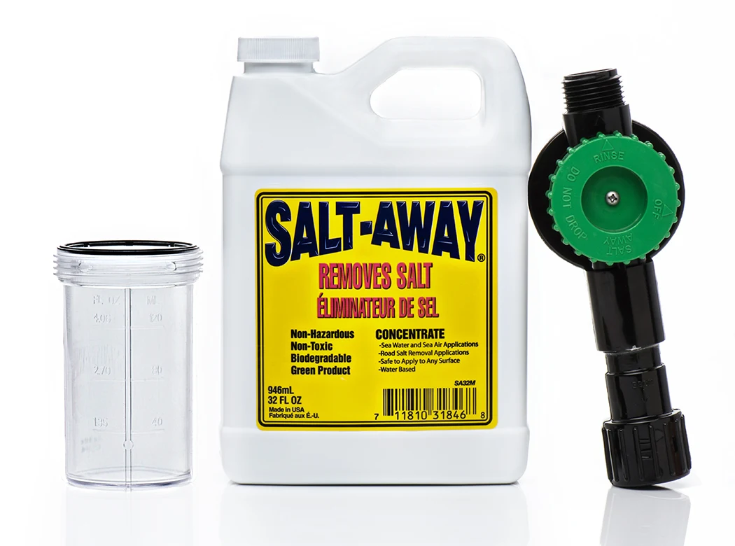 SaltAway Concentrate Kit 1 Quart w/Mixer for Hose Mexico Marine