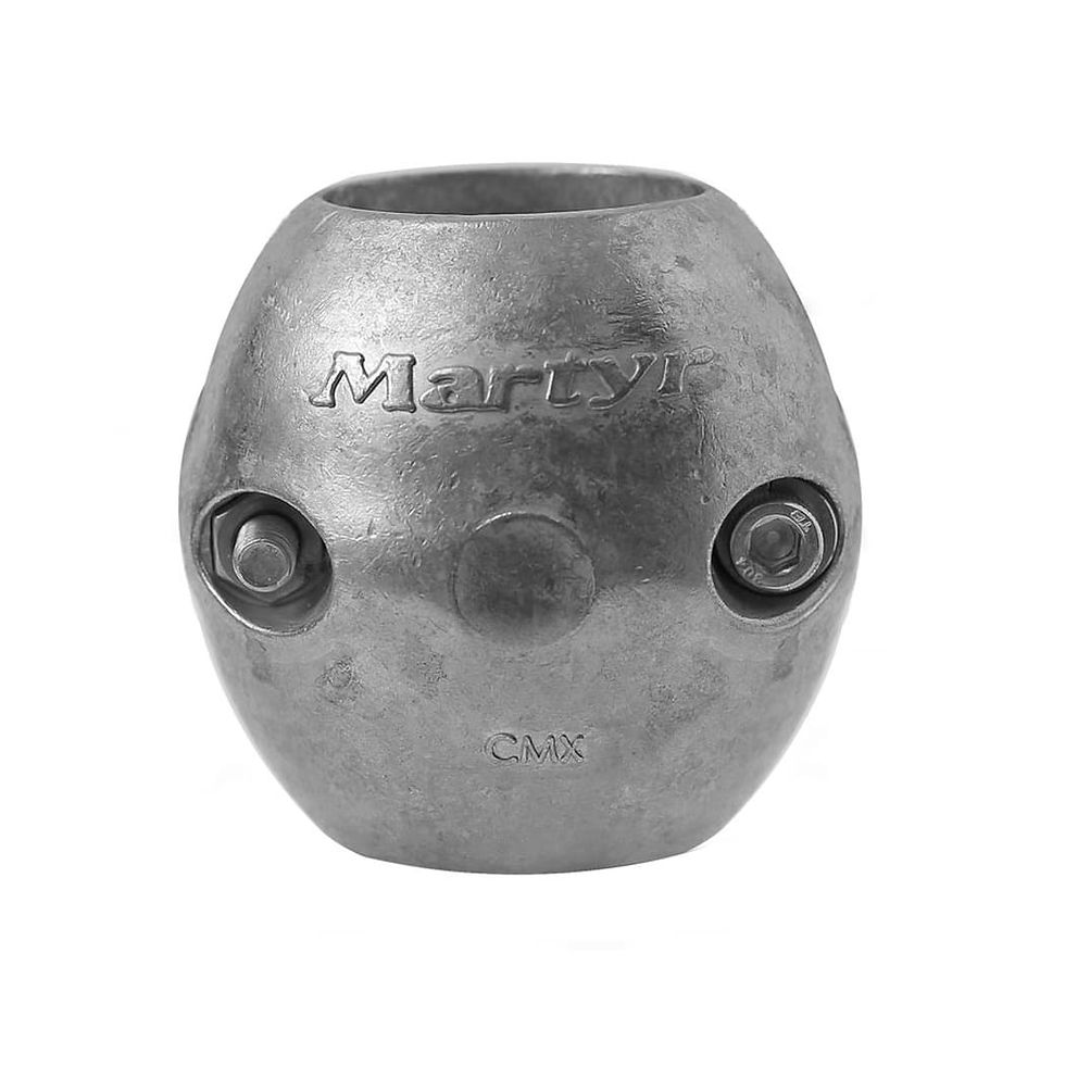 Ánodos de eje aerodinámico: zinc, 1" de DI (2,15" de largo)