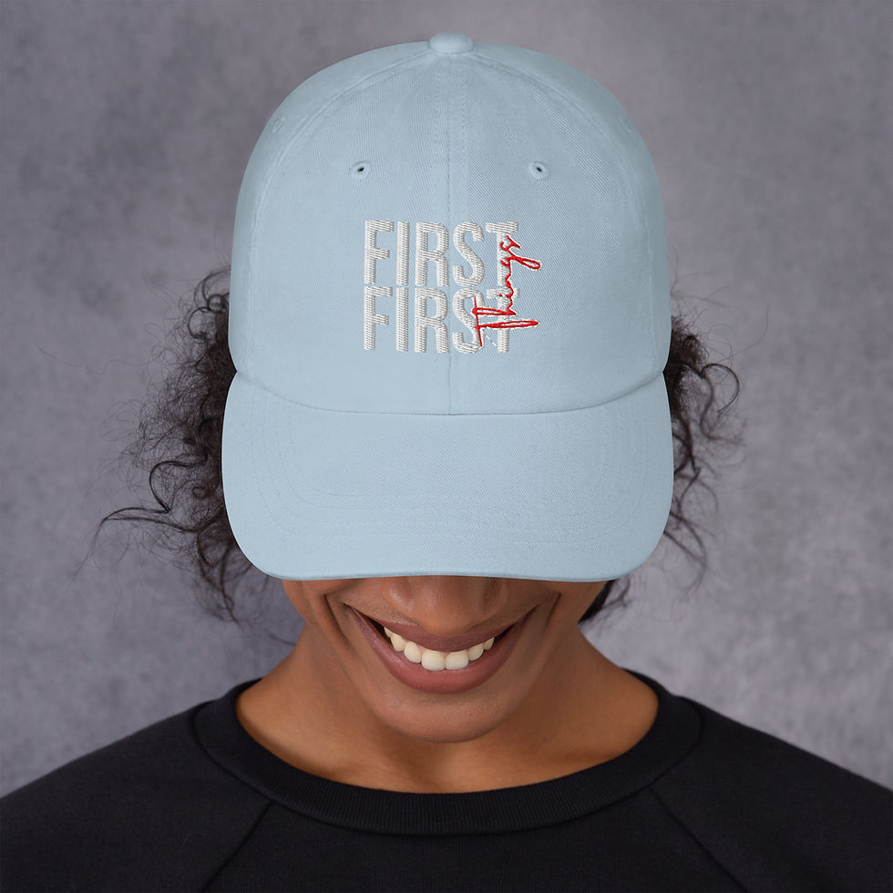 Thumbnail: First Things First Dad hat