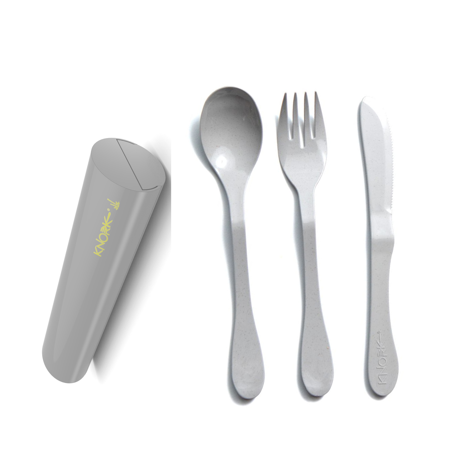Eco 4 Piece (fork, knife, spoon) and Carry Case