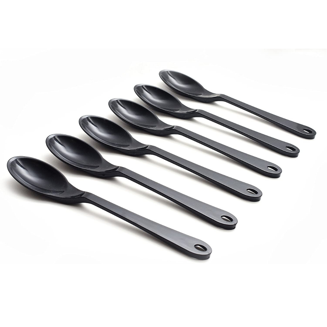 Knork Black Plastic Large Serving Spoon 6 Piece
