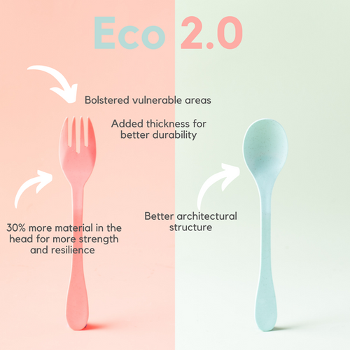 NEW Eco 24 Pack Bamboo Flatware Set | KNORK