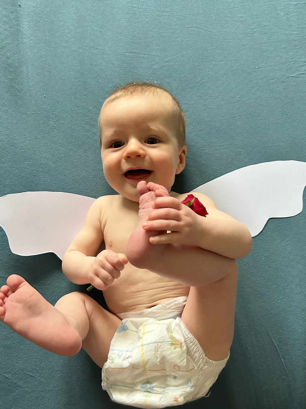 Don't let the Cupid get-up fool you - he foiled his parents' special time together