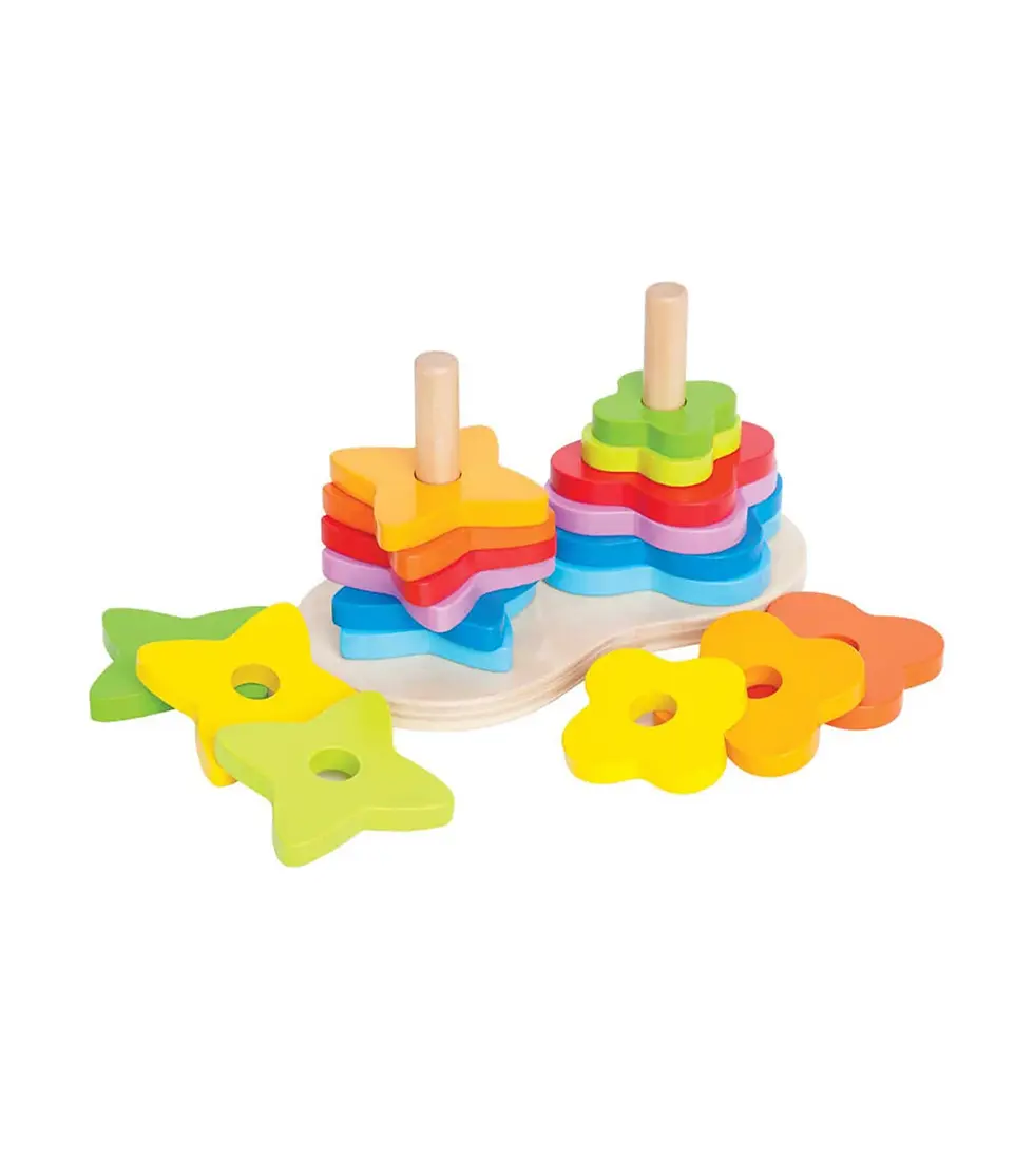 Thumbnail: Hape Double Rainbow Stacker 12 months +